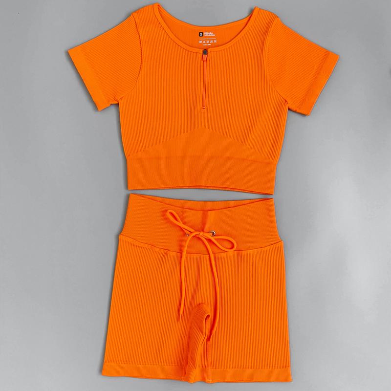 Women's Tracksuit Seamless Yoga Set Workout Sportswear Gym Clothing Fitness Sports Suits