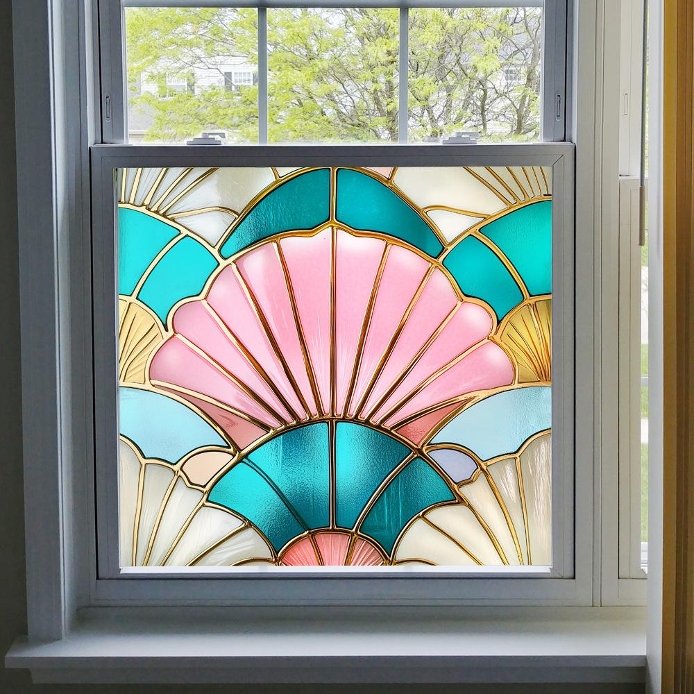 BL301-330 Цветная ПВХ Статическая Пленка для Окон - Без Клея Домашнее Украшение