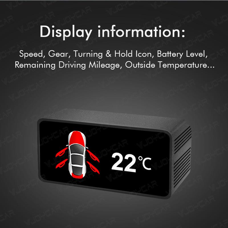 New Hidden HUD For Tesla Model 3 Model Y Dedicated Head Up Display Gear Battery Temp. Speedometer For TESLA Car Accessiores