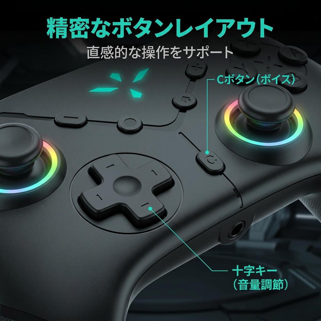 Контроллер Switch 2 Pro Обновленный контроллер Switch 2 с макро-кнопками на задней панели 1000 мАч Высокий Bluetooth Беспроводной В любое время Игра C Motion TURBO Быстрый огонь HD RGB