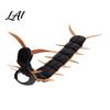 Funny Animal Cosplay Suits Centipede-Look Cat Outfit Stuffed Pet Costume Halloween Plush Segmented Body with Holiday Accessories Adjustable Straps