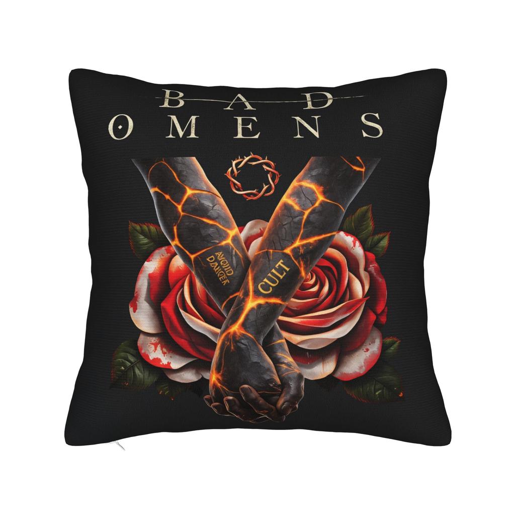 Bads Omensss Do You Feel Love Tour Pillow Cover Graphic Cushion Cover Novelty Pillow Case For Wedding Party Home Decor