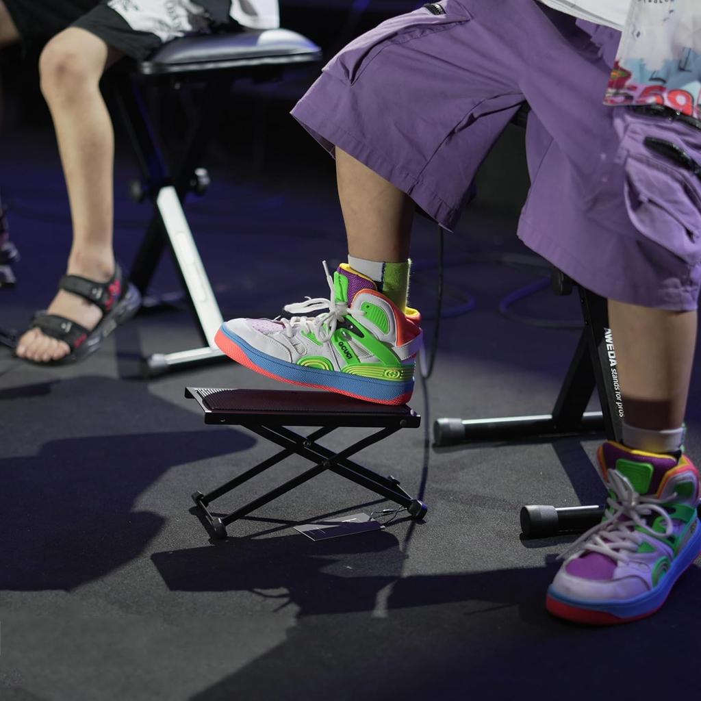 YONGDING Guitar Guitar Guitar Foot Guitar Guitar Guitar Playing and Practice Aid 4 Level High Set of 1 Footstool, Pedal, Rest, Footstool, Footrest,