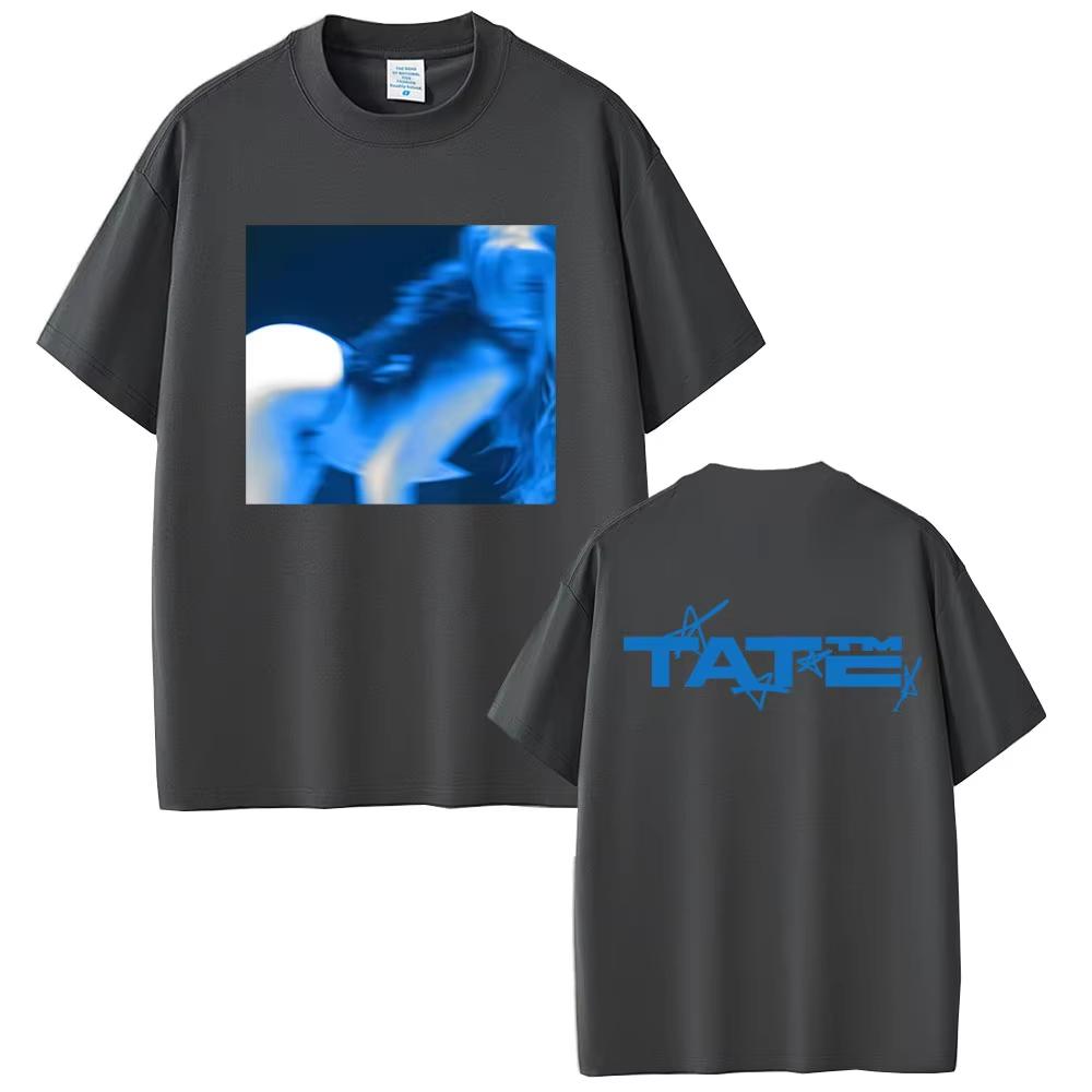 Тейт МакРей ТиТ за Тат Альбом 2025 Футболка Мужская Женская Мода Поп-музыка Футболка Унисекс Повседневная Хлопковая Винтажная Футболка с Коротким Рукавом