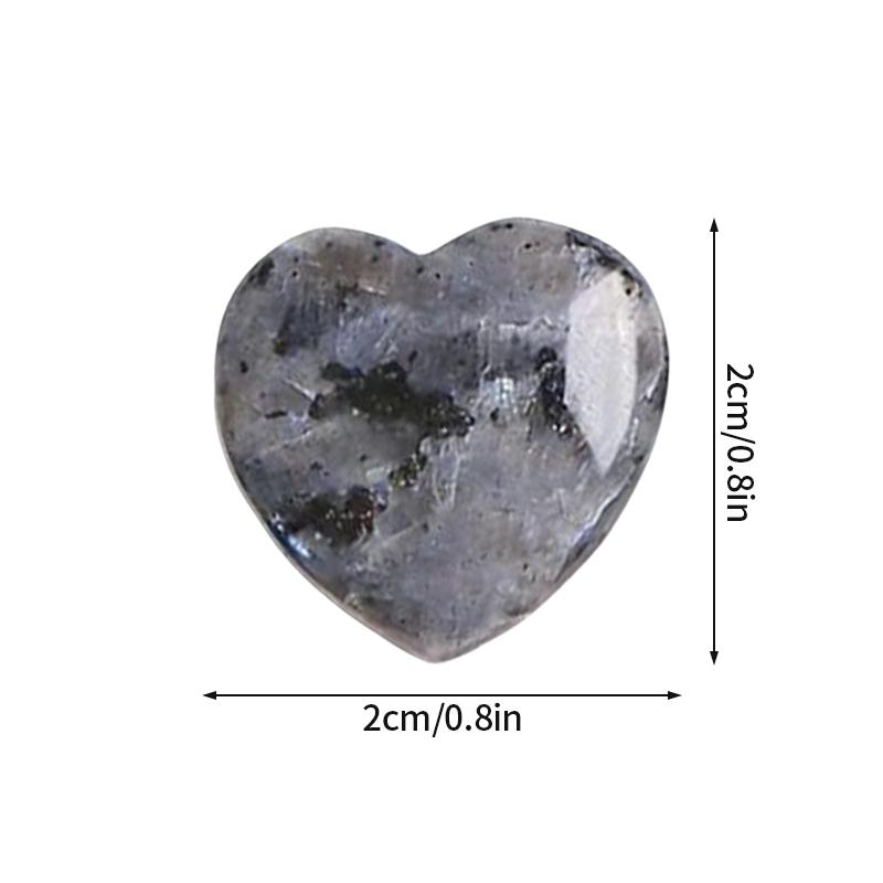 Colored Heart-shaped Love Heart Gemstone Handicraft Amethyst Agate Irregular Mineral Healing Stone Home Desktop Ornaments Decor