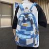 Denim Backpack Female Middle School Student Schoolbag Male