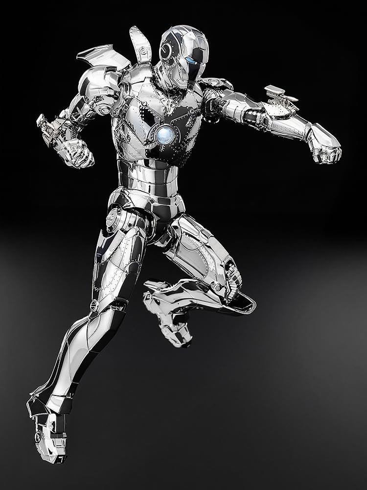 Threezero Marvel Studios Сага Бесконечности DLX Железный Человек Марк 2 [Хромированная Версия] 1/12