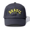 1 шт. Бейсболка с принтом BRASIL для взрослыхМинималистичный Ретро Стиль Повседневная Мягкая Регулируемая Кепка ПапыИдеально В Качестве Подарка