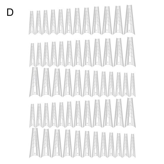 60 шт. форма для ногтей, бесшовные, быстрое строительство, портативные, компактные, бесшовные, прозрачные, искусственные кончики для ногтей для женщин