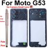 Middle Housing Frame For Motorola Moto G53 G73 Middle Frame Without Lens Frame No Side Button Cover Bezel Panel Flex Cable Parts