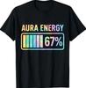 Aura Energy 67 Хлопковая футболка 100% Мужские футболки Топ