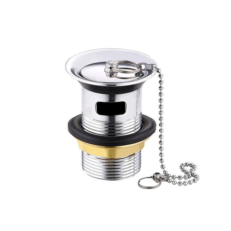 Stainless Steel Pop up Drain SS304 Drain With or Without Overflow Pop up Drainer Bathroom SUS304 Drain