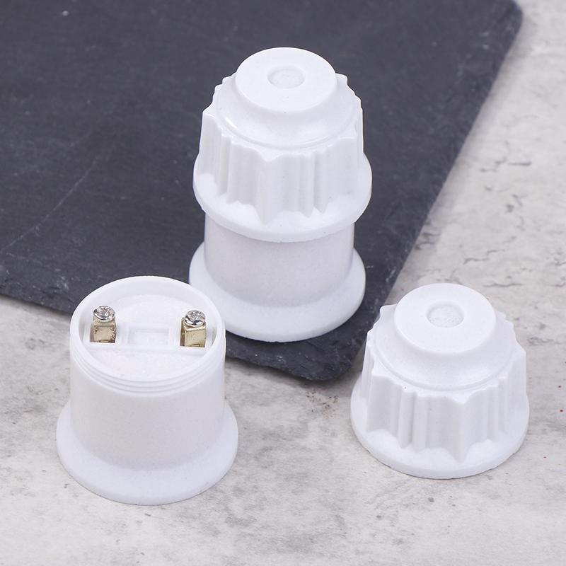 2 шт. универсальный винтовой патрон E27 для лампы, патрон для лампы, белое золото, потолочный светильник, крепление лампы, основание для лампы