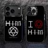 Его Витиеватое Сердцеграмма Для iPhone 17,16,15,14,13,12,11,Pro,MAX,Plus Черный Ударопрочный Конфетный Матовый Чехол