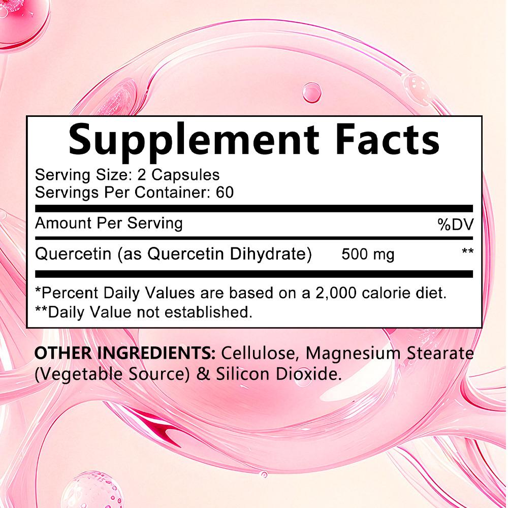 Quercetin 500 Mg Capsules, 120 Capsules