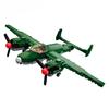 311PCS Military Air Force TU-2 Medium Bomber WW2 Aircraft Model Building Bricks Educational Toy for Kids No Box