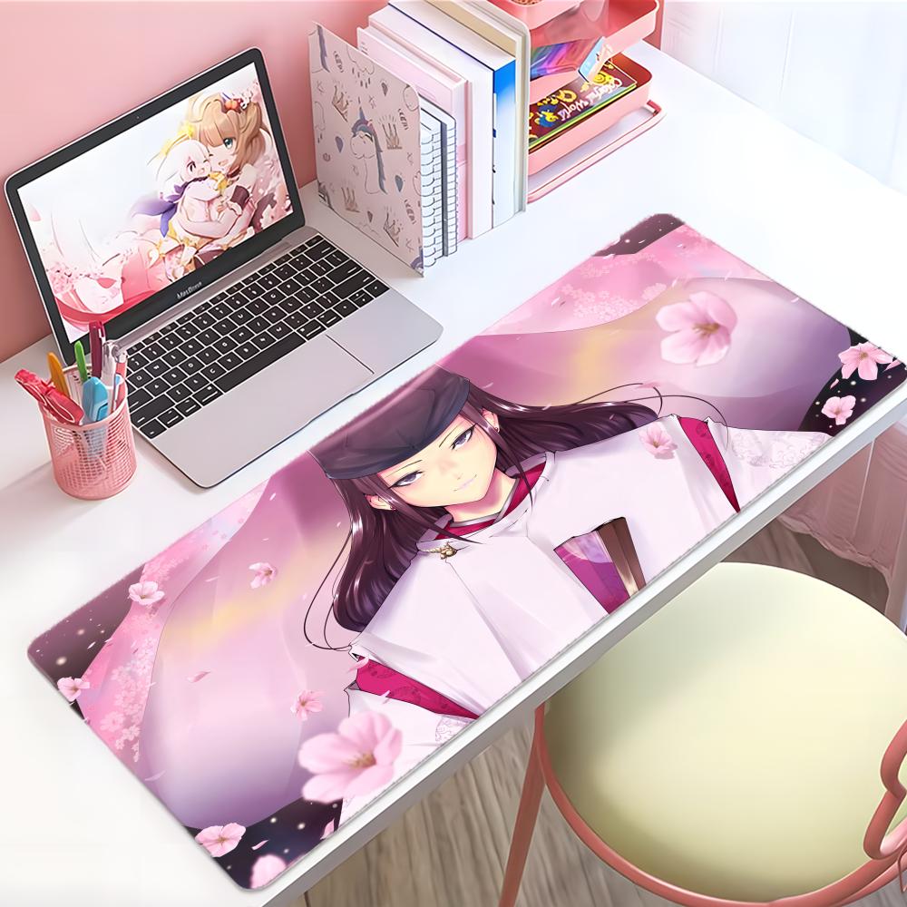 Quiet Strategic Anime Hhika Ru No Go Mouse Pad Large Thick Desk Pad Stitched Edges Gaming Mouse Mat For Pc