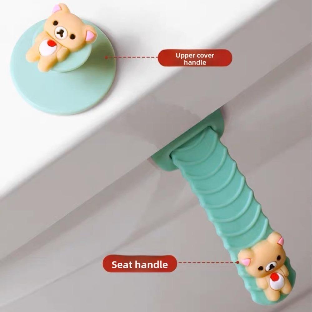 Набор из 2 шт. Подъемник сиденья унитаза Ручка Силиконовый Нескользящий Многофункциональное Подъемное Устройство Избегайте Касания Крышки Туалет Аксессуары для Ванной Комнаты Наборы