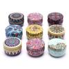 Retro Floral Tin Can Tea Storage Box Candy Gift Case