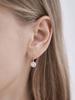[ELLE Jewelry] Серьги-подвески с кругом и кубическим цирконием, 14 карат (Позолоченный) ELGPEE504