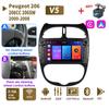 2 DIN Android автомобильное радио для PEUGEOT 206 206CC 206SW 2000-2008 автоматический мультимедийный плеер WIFI GPS авторадио Carplay Navi 2 + 64 ГБ
