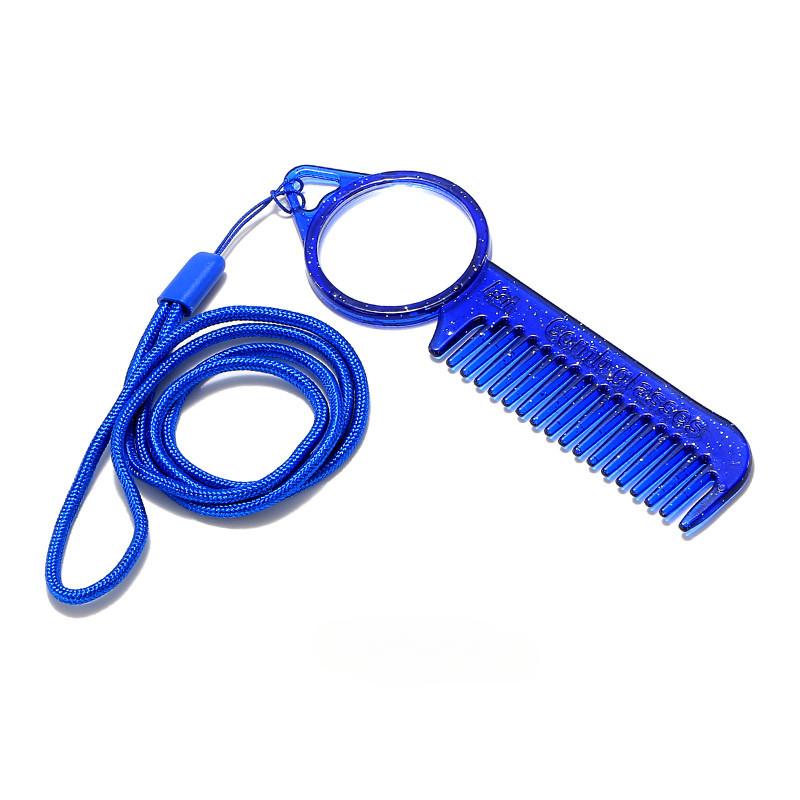 Новые модные очки для чтения с расческой для женщин, очки двойного назначения для дальнего зрения, портативные, подвесные, висящие на шее, пресбиопия