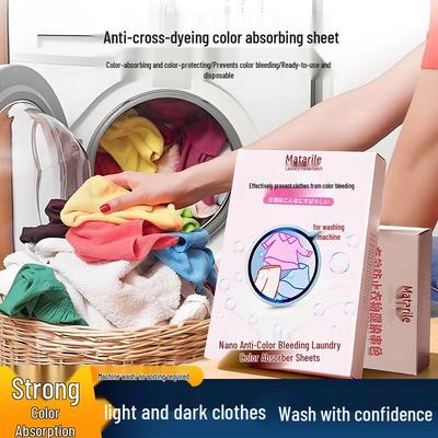 Салфетки для стирки, поглощающие цвет - Предотвращают перенос красителя и выцветание цвета при смешанной стирке