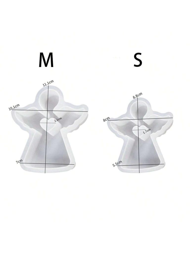 1/2 шт 3D Ангел силиконовые формы для свечей DIY геометрический ангел ручная работа ароматерапевтические свечи гипсовые смоляные формы для домашнего декора