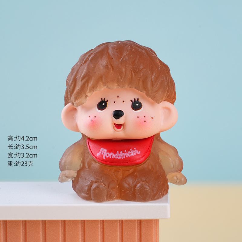 Монччичи Орнамент Игрушки Мультфильм Мини Кукла Монччичи Украшение Салона Автомобиля Аксессуары для Рабочего Стола Кавайный Монччичи Подарки