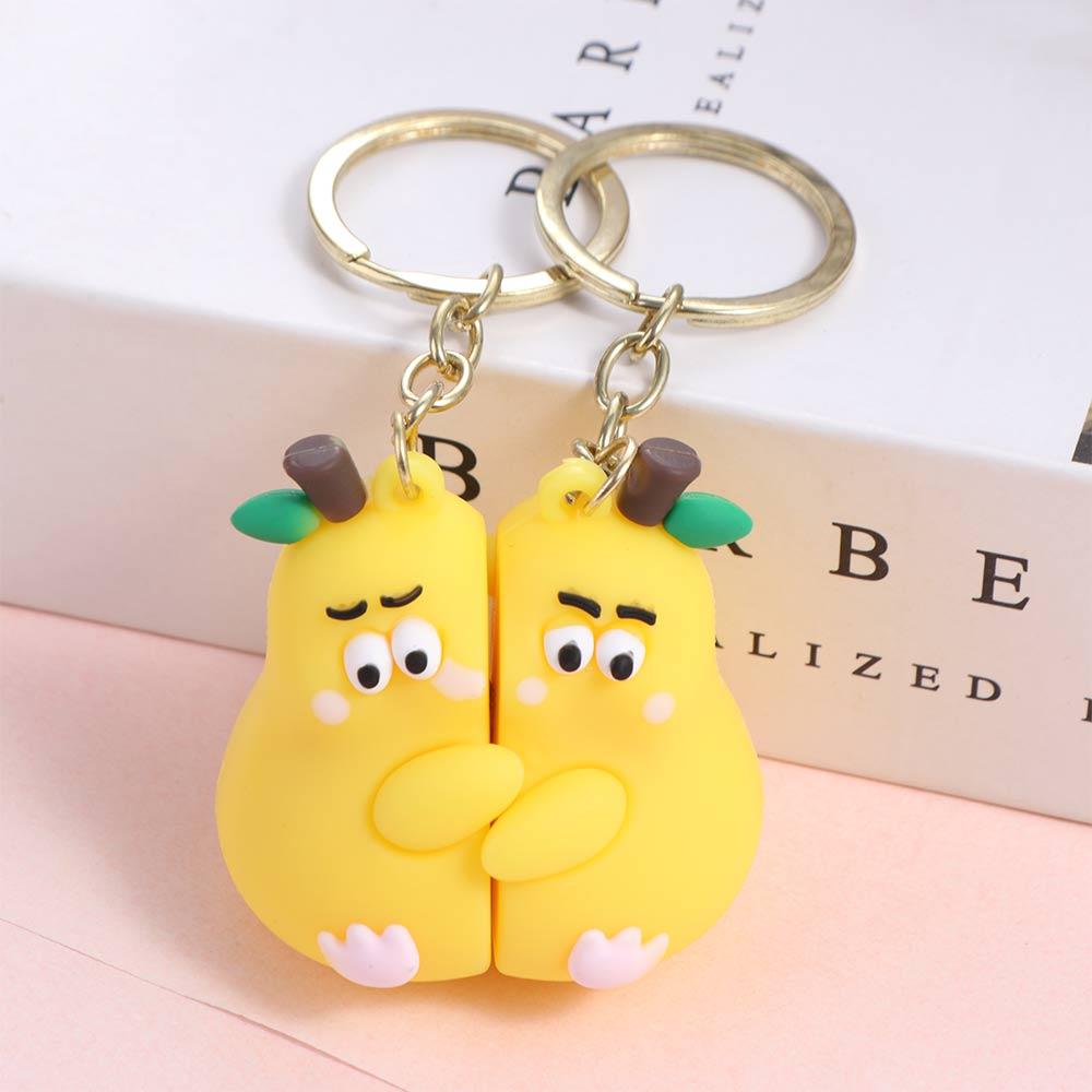 Пара Kawaii Cute Lovers Брелок Игрушка Подарочный Объятие Груша Брелок Магнитный Пара Брелок Lovers