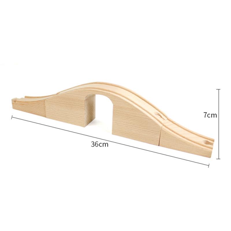 DIY деревянные трековые инструменты, мост, поезд, рельсовые аксессуары, подходят для детей Thomas, развивающие игрушки