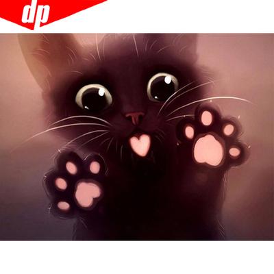 Алмазная вышивка животное Алмазная картина кошка изображение горный хрусталь
