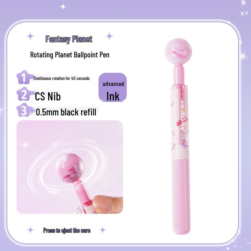 Joytop Yumu Sanrio Kuromi Вращающаяся шариковая и подписывающая ручка