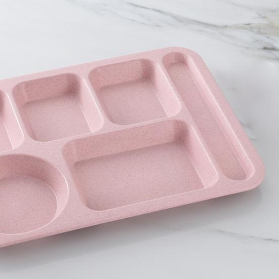 1 Set Individual Grid Stackable Food Plate Plastic Practical Food-grade Food Tray