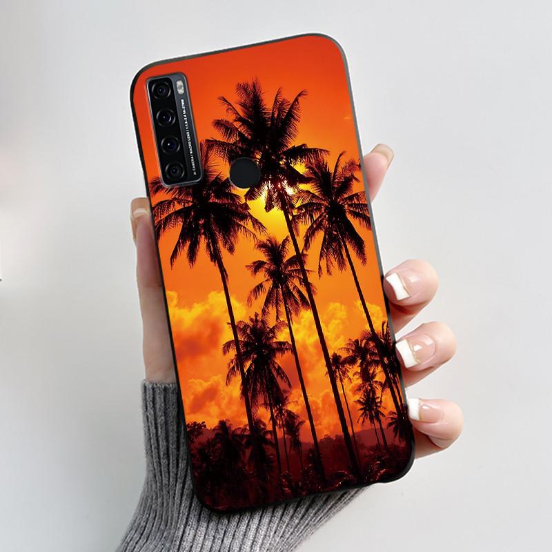 Для TCL 20 SE XE 20R 5G Чехол Роскошный Милый Кролик с Сердечком Забавный Черный Мягкий Силиконовый Задняя Крышка Для TCL 20 R 5G 20SE 20XE Чехол для Телефона