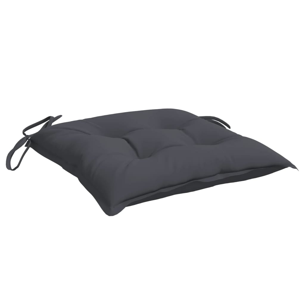 Chair Cushion 2 pcs Anthracite 50 x 50 x 7 cm Oxford Fabric