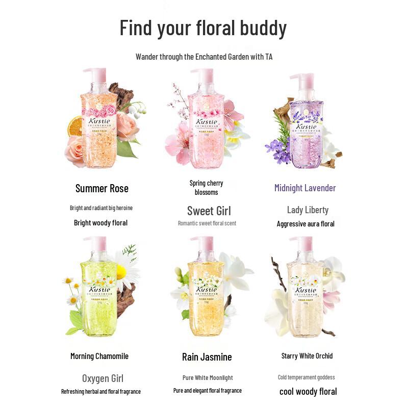 Kustie Гель для душа с ароматом лепестков сакуры