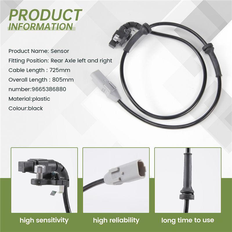 A03E-Speed Sensor Rear Wheel ABS 4545L0 For 308 408 C4 DS4 2008-2017