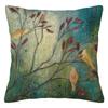 Branch Bird Flower Linen Pillowcase Sofa Cushion Cover Home Decoration Can Be Customized for You 40x40 50x50 60x60 45x45