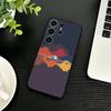 Матовый жесткий чехол для телефона с рисунком маршрута самолета для Samsung S26, S25, S24, S23, S22, S21, S20, S30, Ultra, Plus, Fe, Note, 5G Черный
