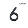 4inch/10cm 3D Black Self-Adhesive ABS Acrylic 0 To 9 Number Plate Sign Door Label Numeral Tag
