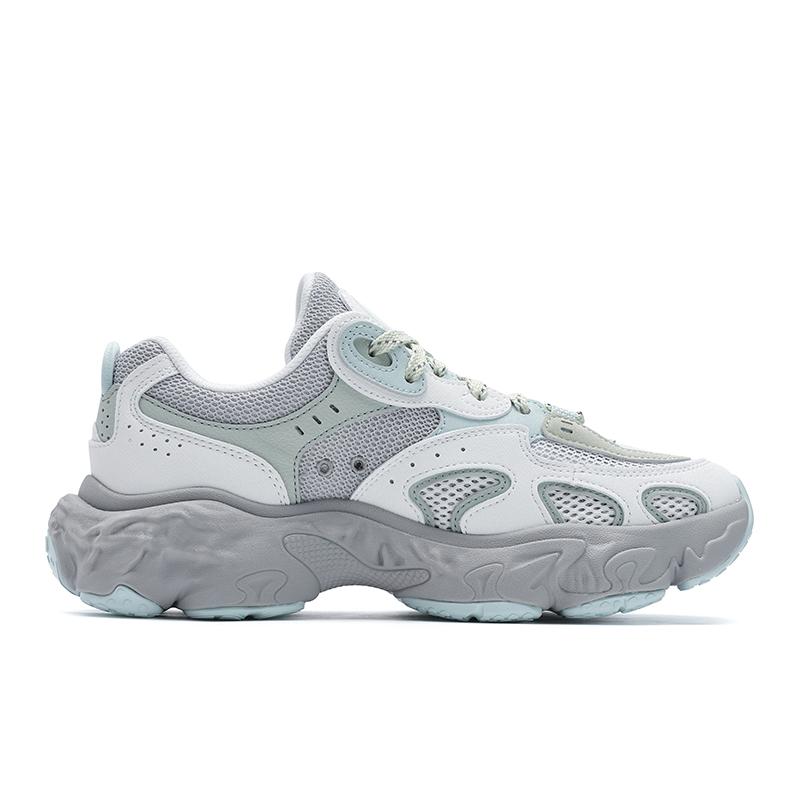 Новые кроссовки FILA TORNADO Hurricane Дышащие и легкие Низкие повседневные кроссовки Женские Белые Серые F12W532154FAB