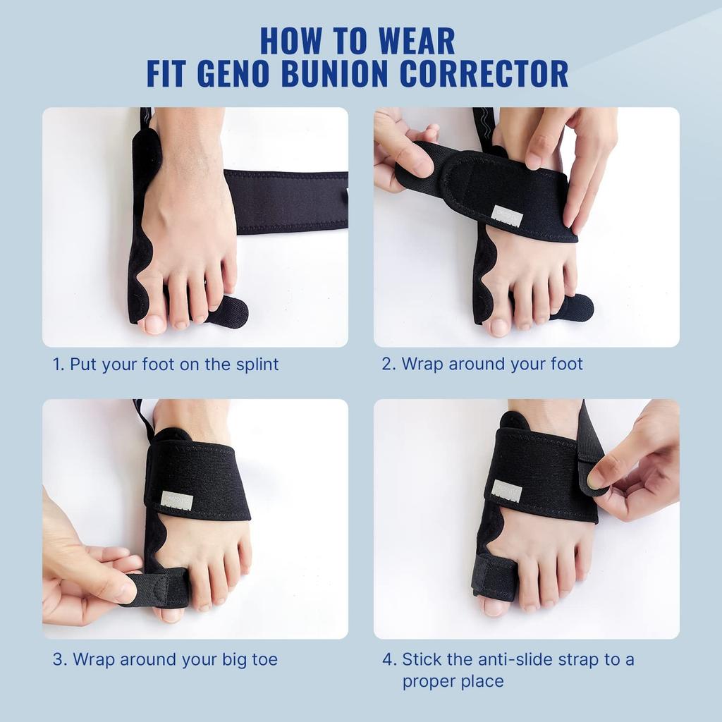 Bunion Pad Women & Men Big Toe: Foot Straightener Splint Brace 2pcs