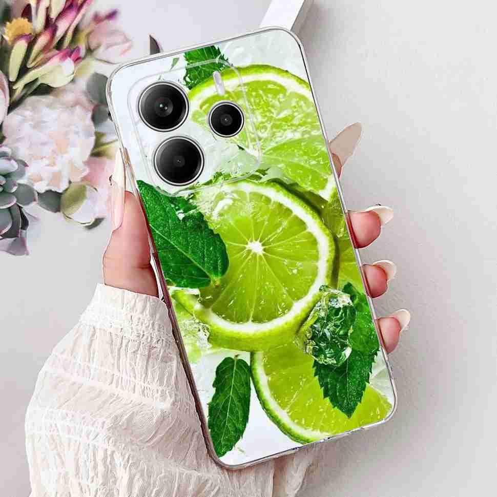 Чехол для Xiaomi Redmi Note 14 Pro 5G, красивый чехол с цветочным сердцем, мягкий силиконовый корпус для Redmi Note 14 Note14 4G, чехол