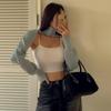 New ArrivalS Open Run Women S Ribbed Turtleneck Sweater Layered Short Jacket
