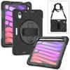 Shockproof Tablet Cases for 8.3'' IPad Mini (A17 Pro) 7/6 6th/7th 2024/2021 Case Cover Rotate Hand Strap PC Stand Silicone Shell