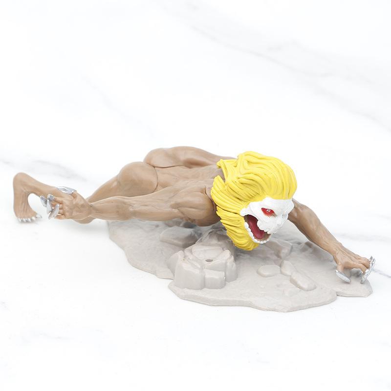 8 шт. Фигурки Аниме Атака Титанов Бронированный Колоссальный Титан ПВХ Фигурка Действия Коллекционная Модель Украшение для Рабочего Стола Игрушка Подарки