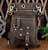 Mens Genuine Leather Multifunction Shoulder Crossbody Messenger Bag Hook Waist Pack Drop Thigh Leg Bag