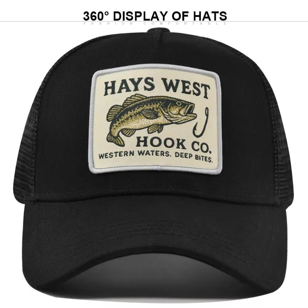 Camouflage Fishing Embroidery Baseball Cap High Quality Sunshade Hat for Men Women