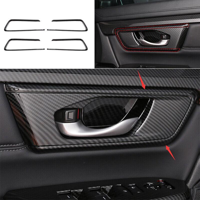 Внутренняя ручка двери Подходит для Honda CRV CR-V Декоративная накладка из углеродного волокна 2017-2021